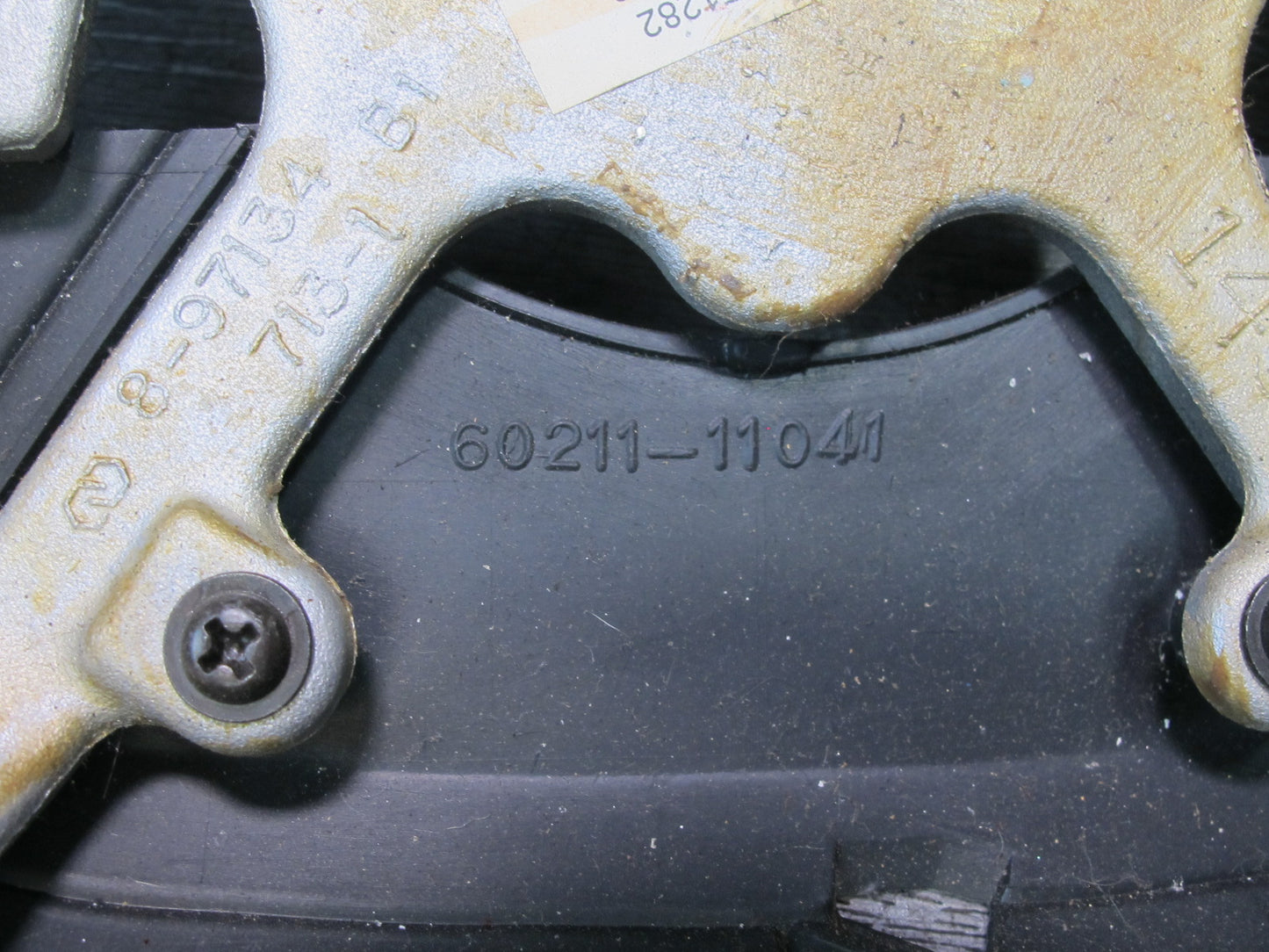 99-01 Isuzu Vehicross Leather Steering Black & Gray OEM