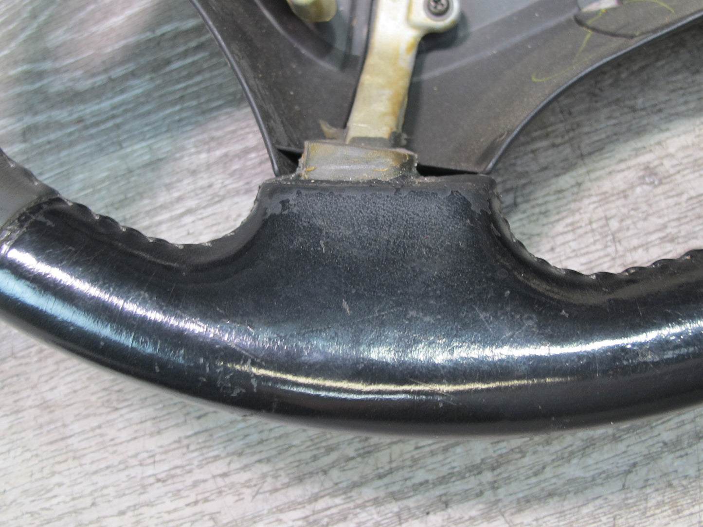 99-01 Isuzu Vehicross Leather Steering Black & Gray OEM