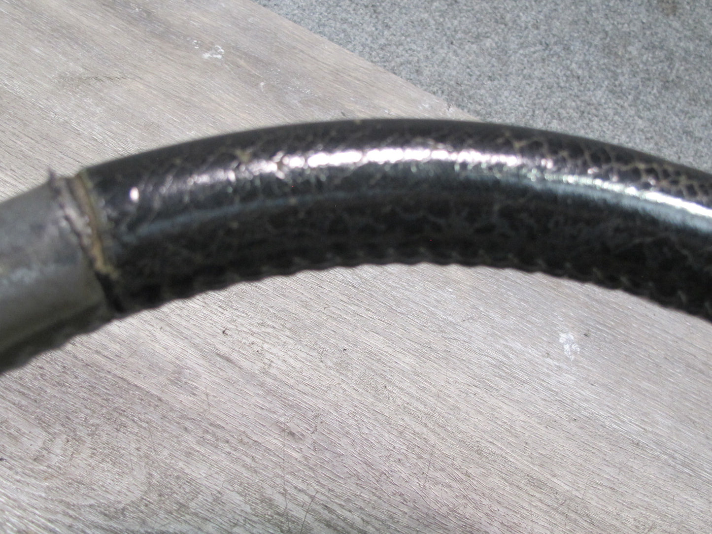 99-01 Isuzu Vehicross Leather Steering Black & Gray OEM