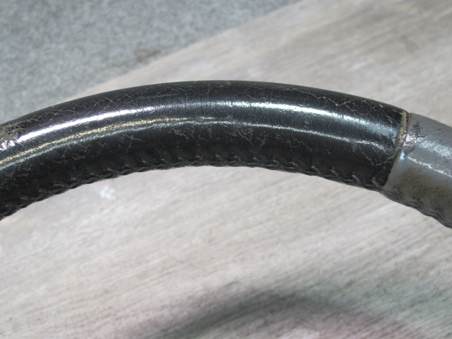 99-01 Isuzu Vehicross Leather Steering Black & Gray OEM