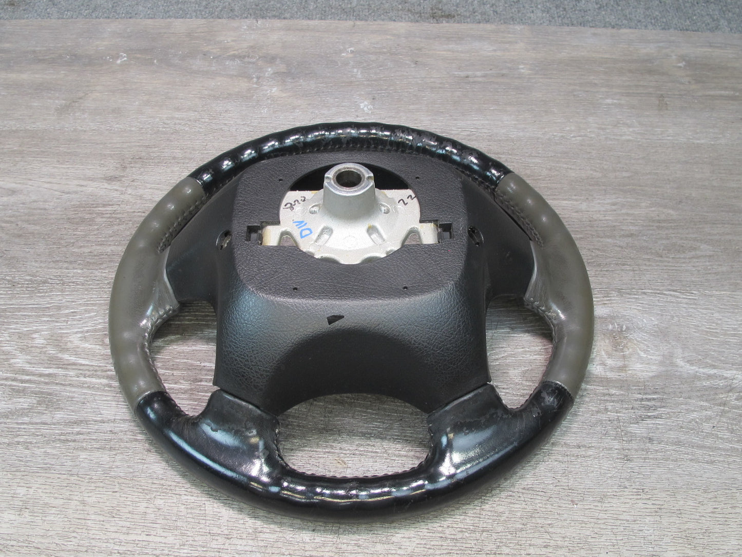 99-01 Isuzu Vehicross Leather Steering Black & Gray OEM