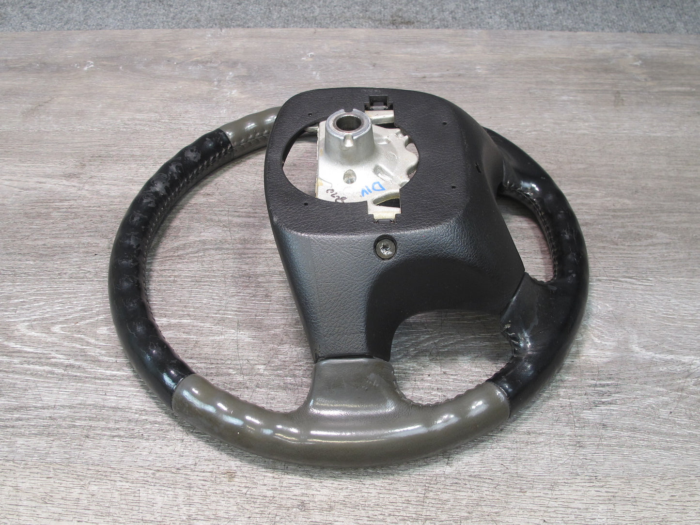 99-01 Isuzu Vehicross Leather Steering Black & Gray OEM