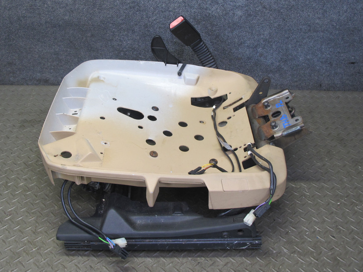 96-99 BMW E36 328iC Convertible Front Left Seat Lower Frame Track Rail Motor OEM