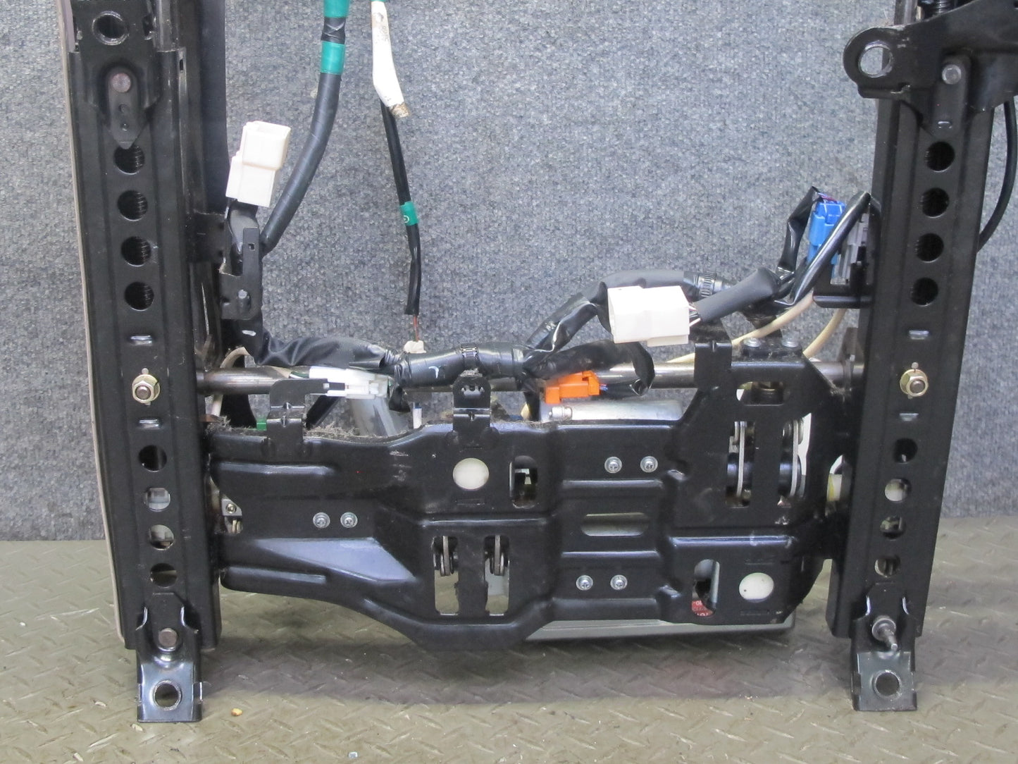 95-00 Lexus SC300 SC400 Front Left Seat Lower Frame Track Rail w Motors OEM