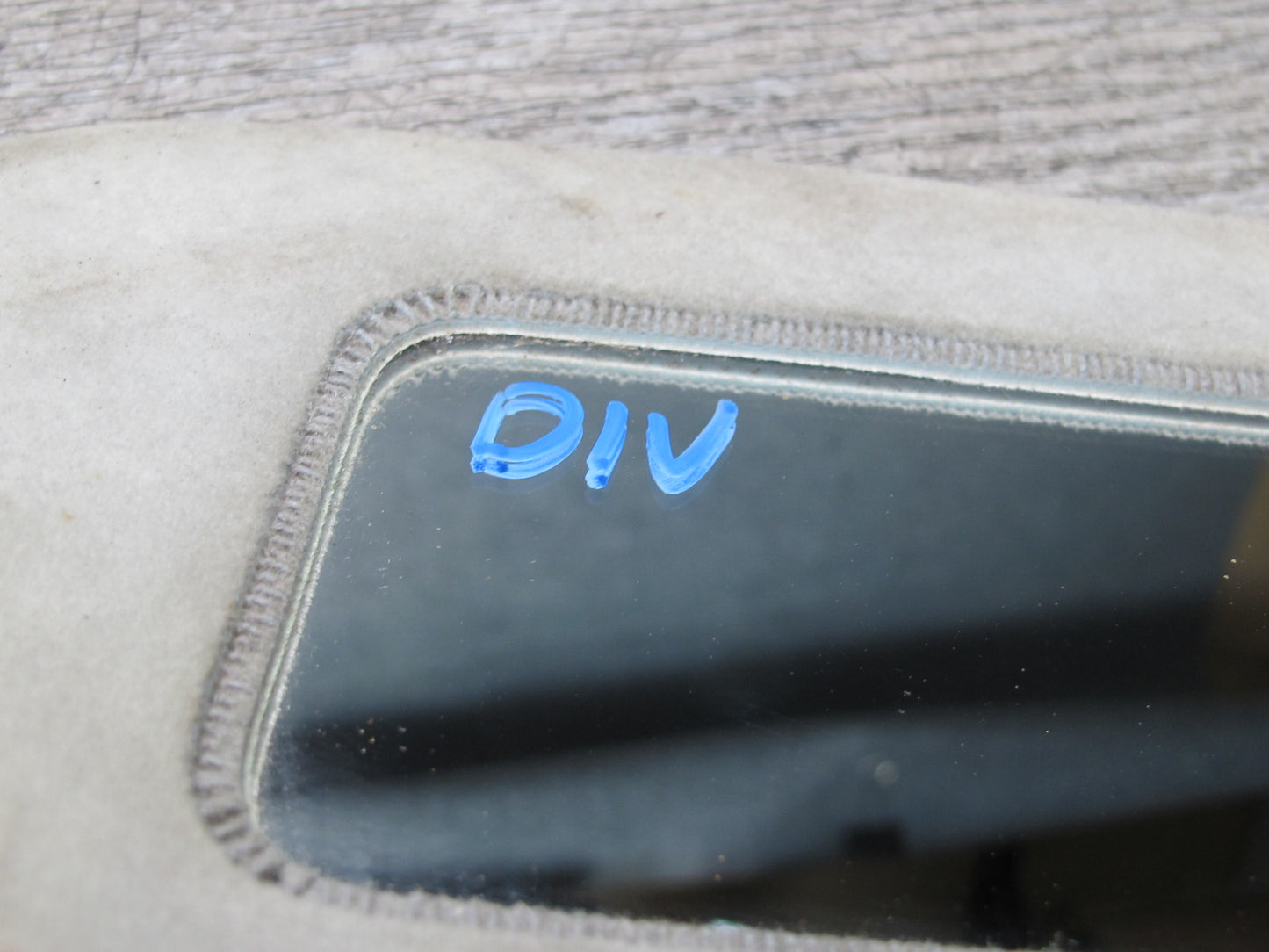 99-01 Isuzu Vehicross Right Passenger Sun Visor w Mirror OEM