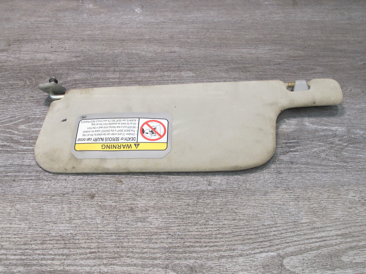 99-01 Isuzu Vehicross Right Passenger Sun Visor w Mirror OEM
