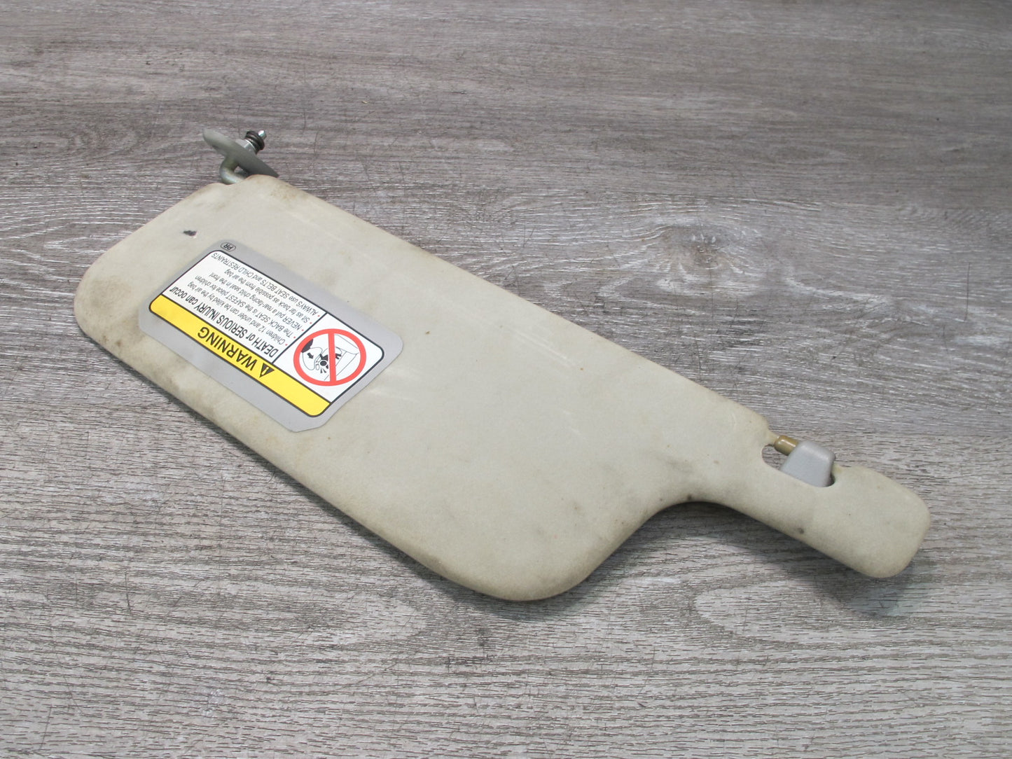 99-01 Isuzu Vehicross Right Passenger Sun Visor w Mirror OEM
