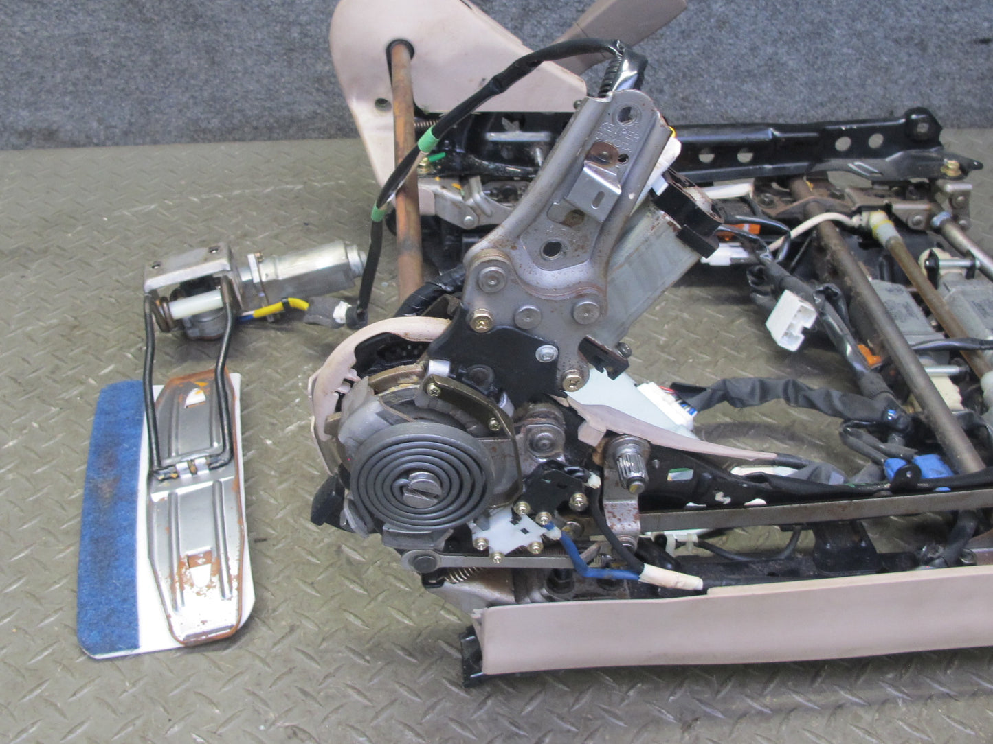 95-00 Lexus SC300 SC400 Front Right Seat Lower Frame Track Rail w Motors OEM