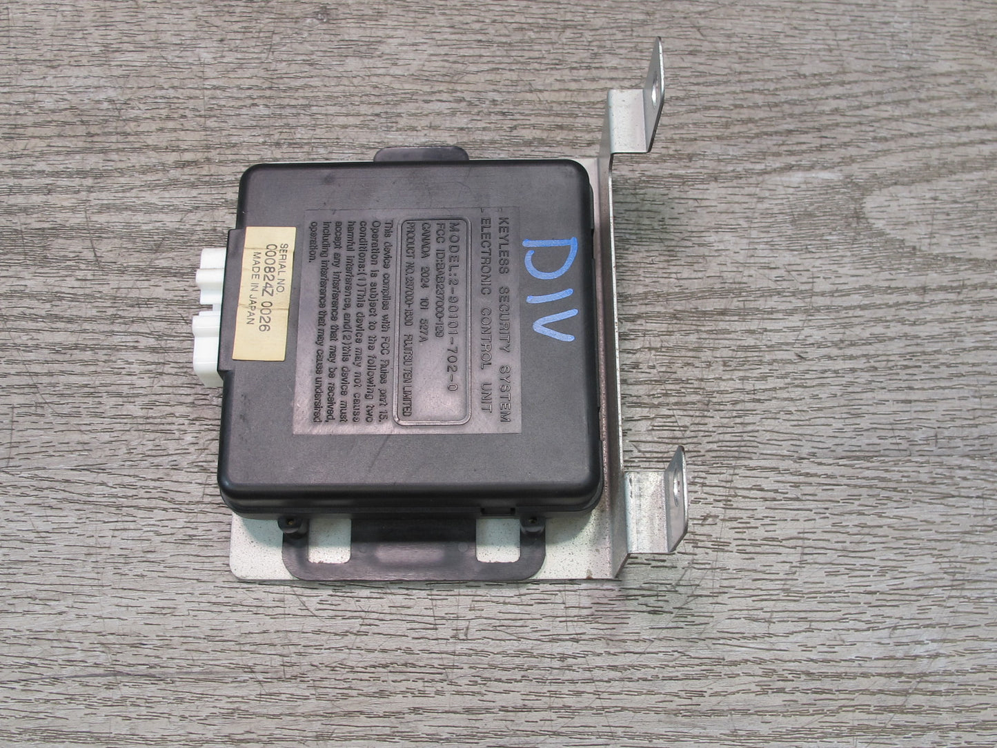 99-01 Isuzu Vehicross Keyless Entry Control Module Unit OEM