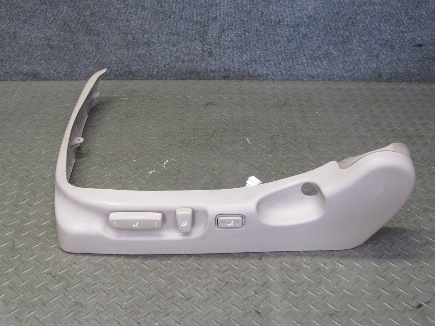 95-00 Lexus UZZ30L SC300 SC400 Front Left Seat Lower Trim w Switches Ivory OEM