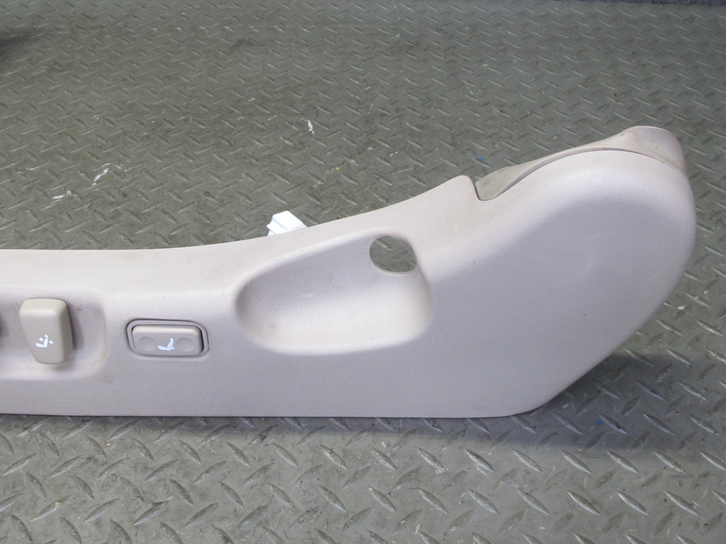 95-00 Lexus UZZ30L SC300 SC400 Front Left Seat Lower Trim w Switches Ivory OEM