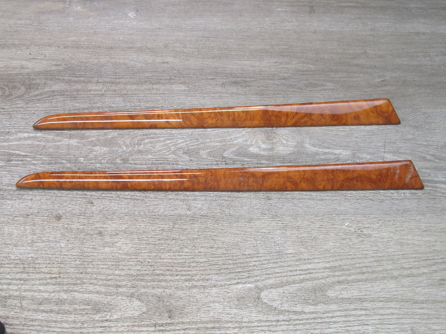 2003-2010 Porsche Cayenne 957 Dash Console Door Wood Trim Cover Panel Set