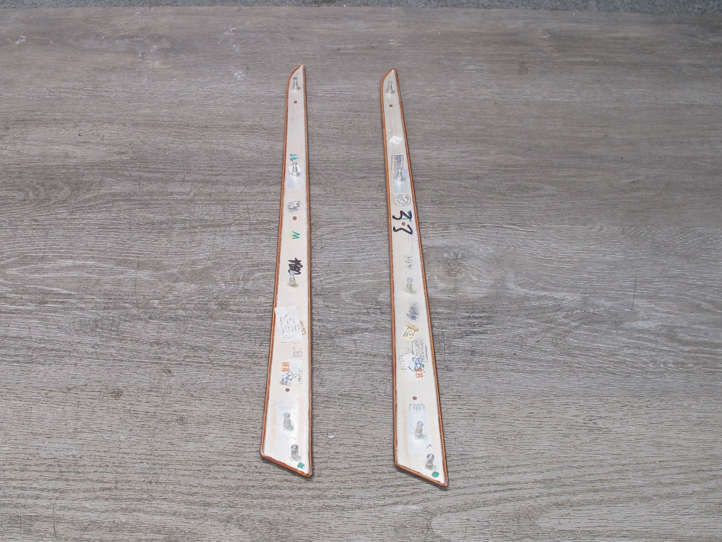 2003-2010 Porsche Cayenne 957 Dash Console Door Wood Trim Cover Panel Set