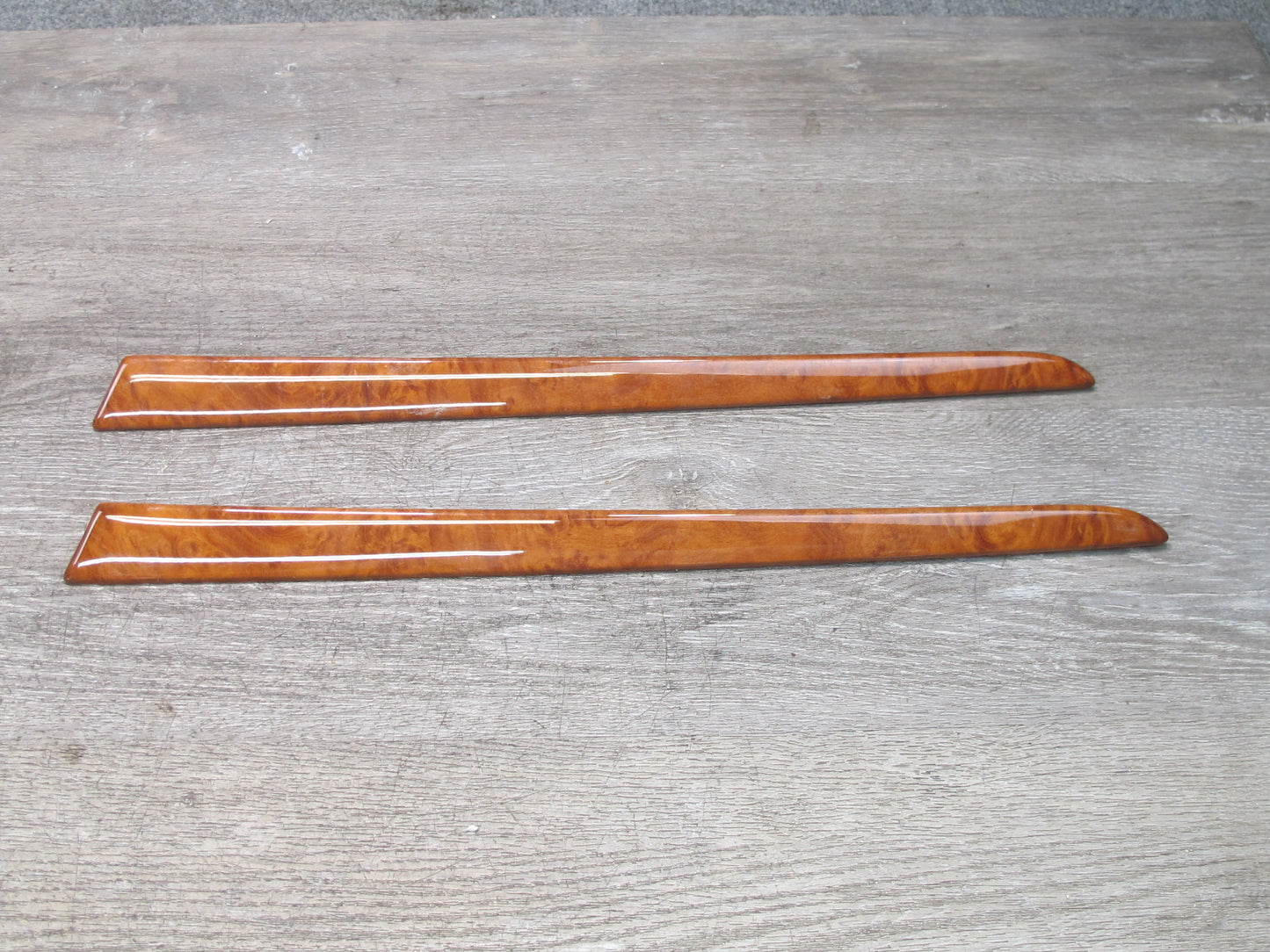 2003-2010 Porsche Cayenne 957 Dash Console Door Wood Trim Cover Panel Set