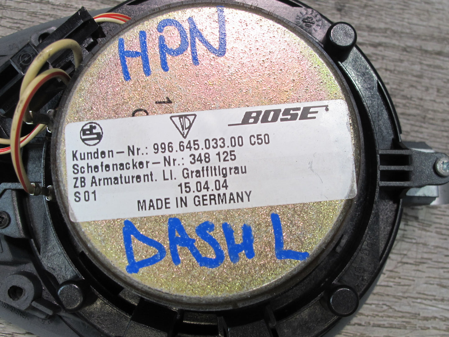 2002-2005 Porsche 911 Carrera 996 Dash Front Rear Audio Speaker Bose Set