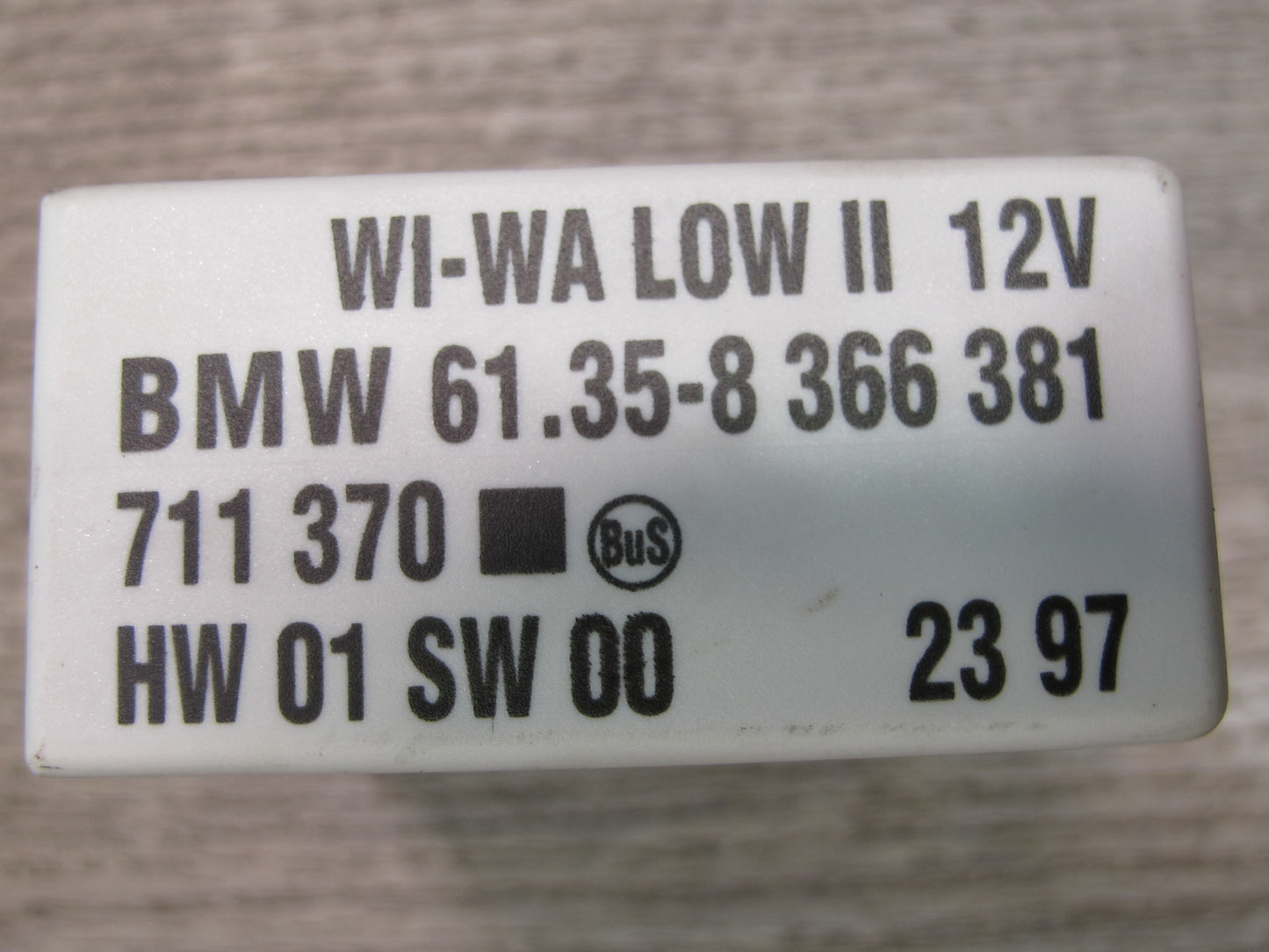 94-99 BMW E36 325iC 328iC Windshield Wiper Relay Control Module 8366381 OEM