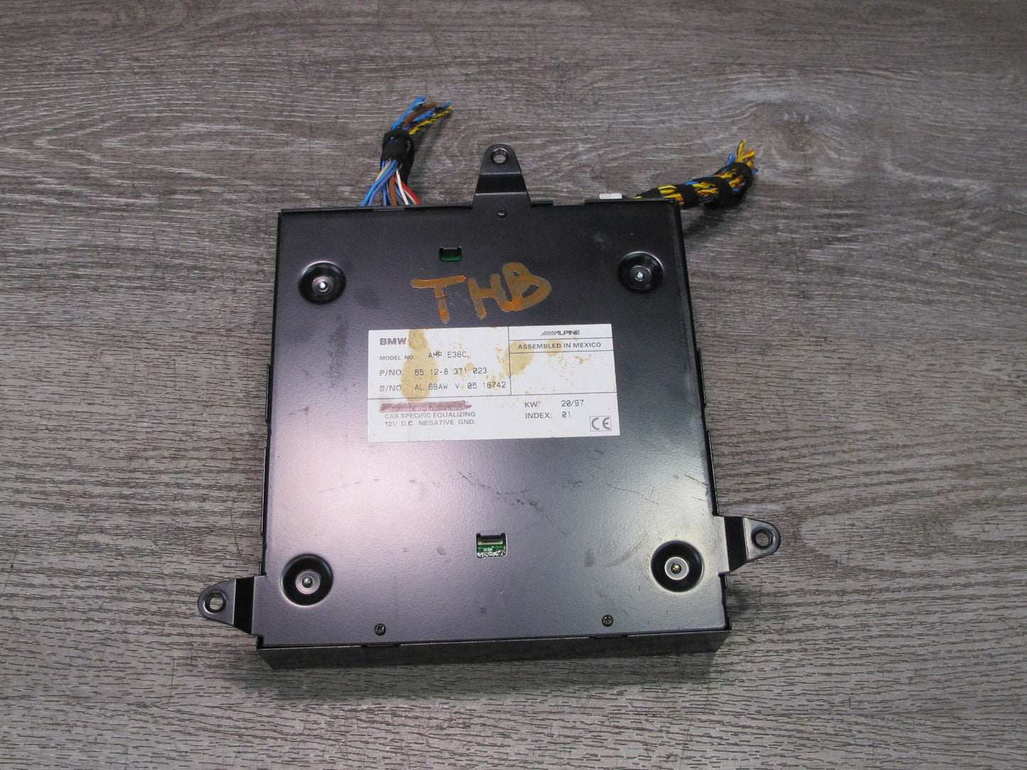 96-99 BMW E36 325iC 328iC Convertible Alpine Audio Amplifier AMP 8371023 OEM