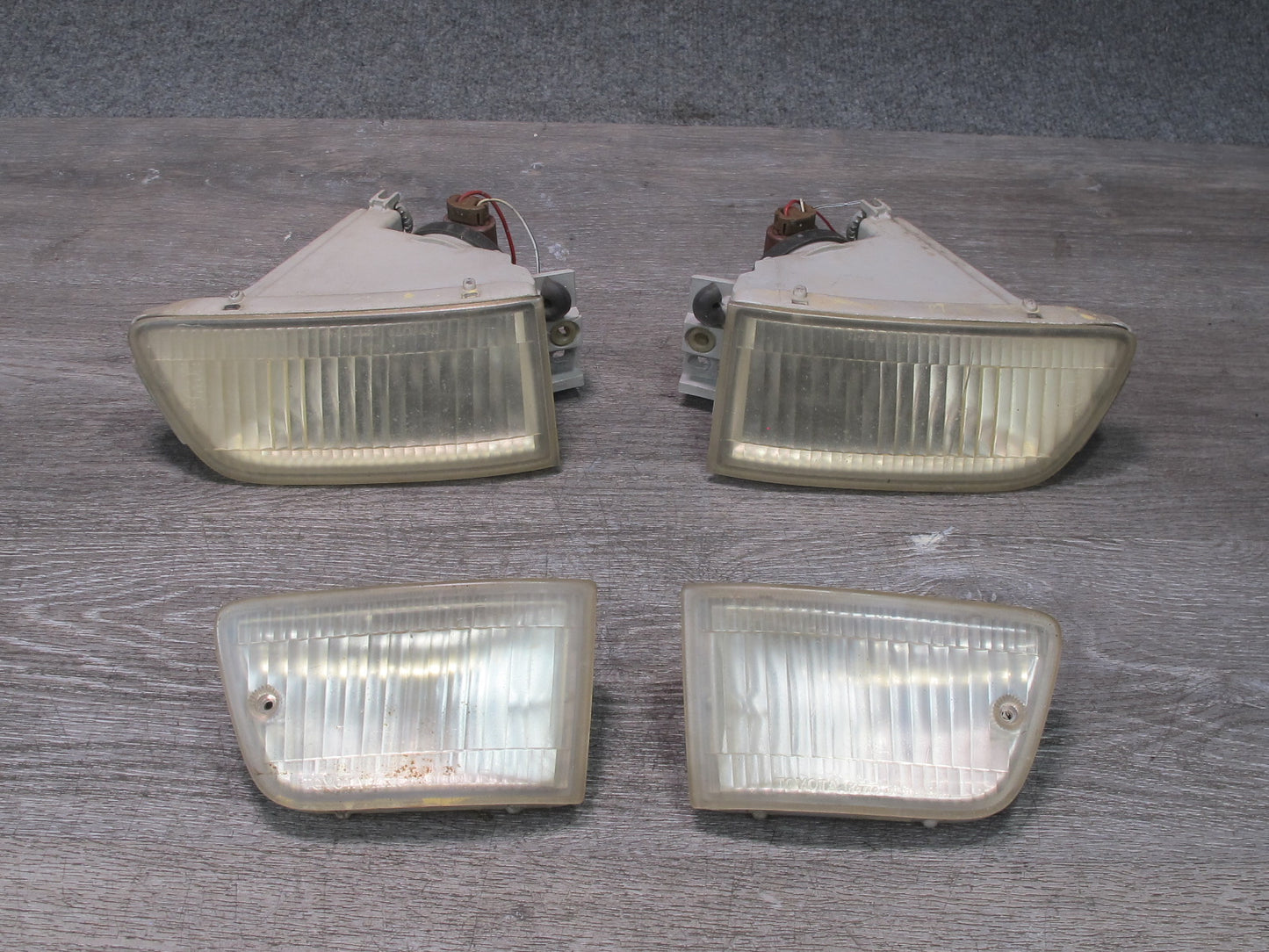 98-00 Lexus UCF20L LS400 Set of 4 Front Bumper Left & Right Fog Marker Light OEM