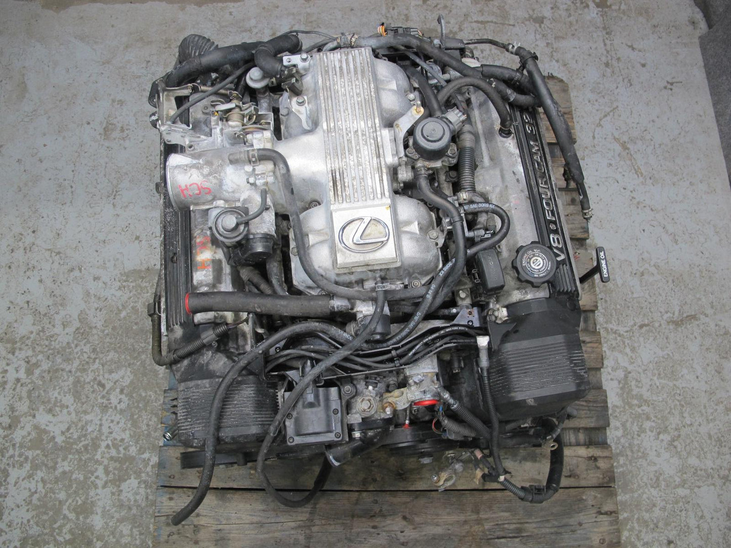 95-97 Lexus UZZ30L SC400 4.0L 1UZFE VIN H Rear Sump Complete Engine Motor 159K