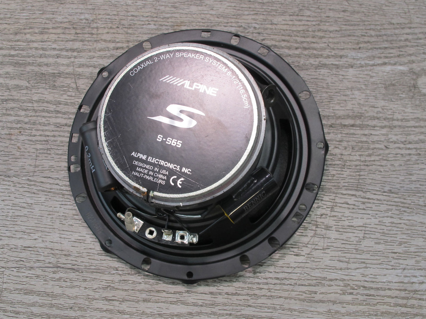 Set of 2 Alpine S-S65 6.5" Midbass Speaker Woofer 2-WAY Component