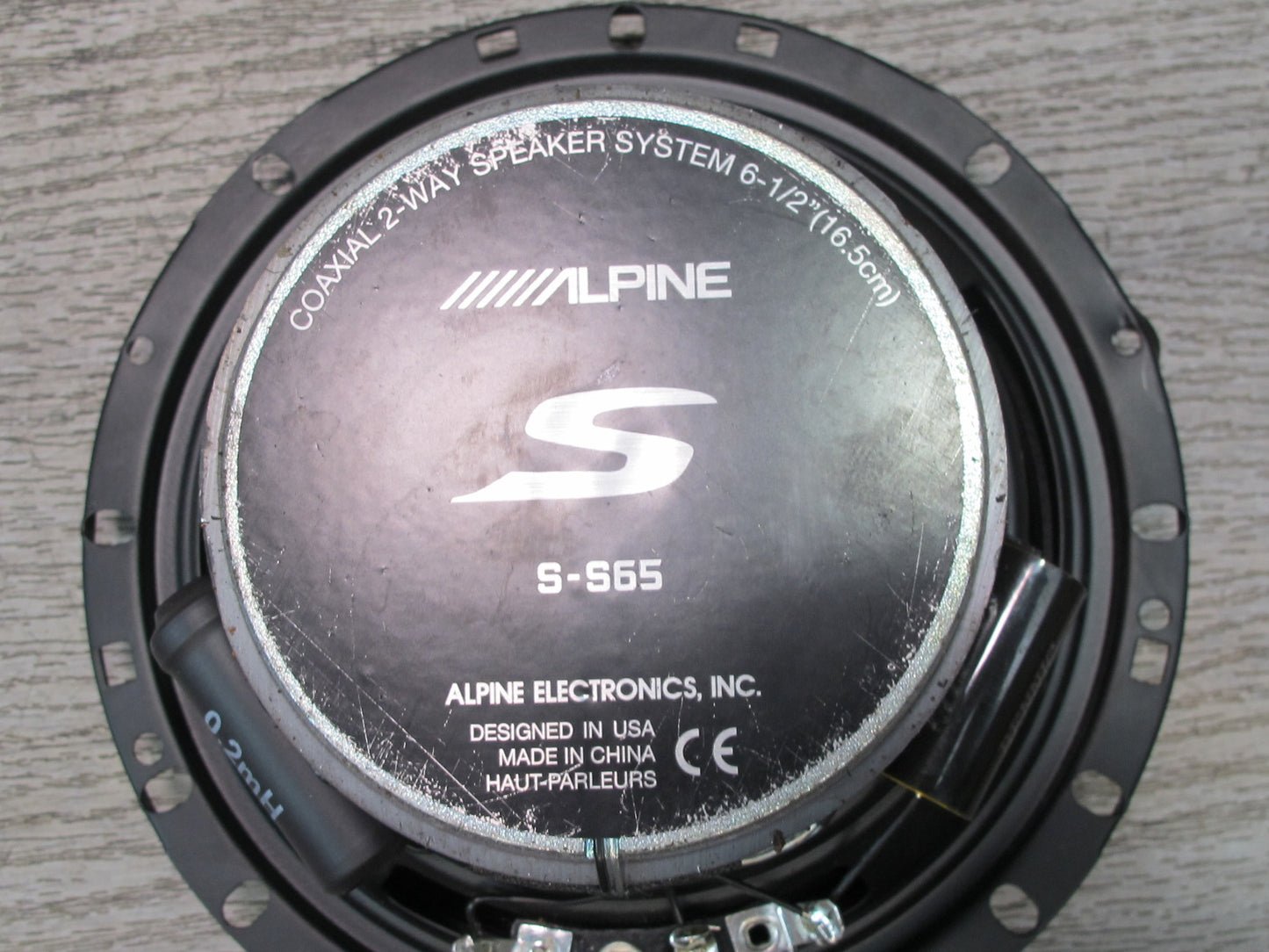 Set of 2 Alpine S-S65 6.5" Midbass Speaker Woofer 2-WAY Component