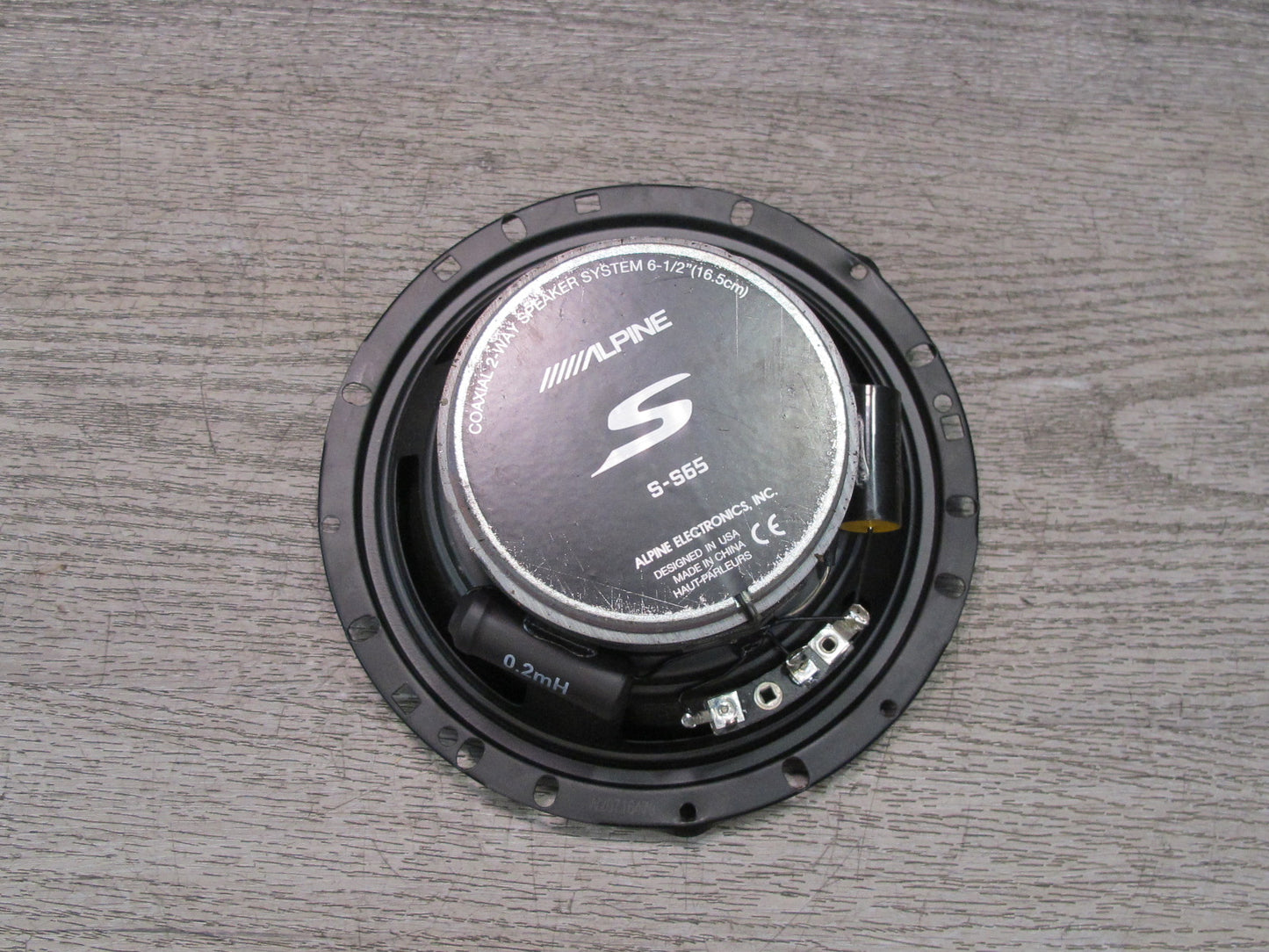 Set of 2 Alpine S-S65 6.5" Midbass Speaker Woofer 2-WAY Component