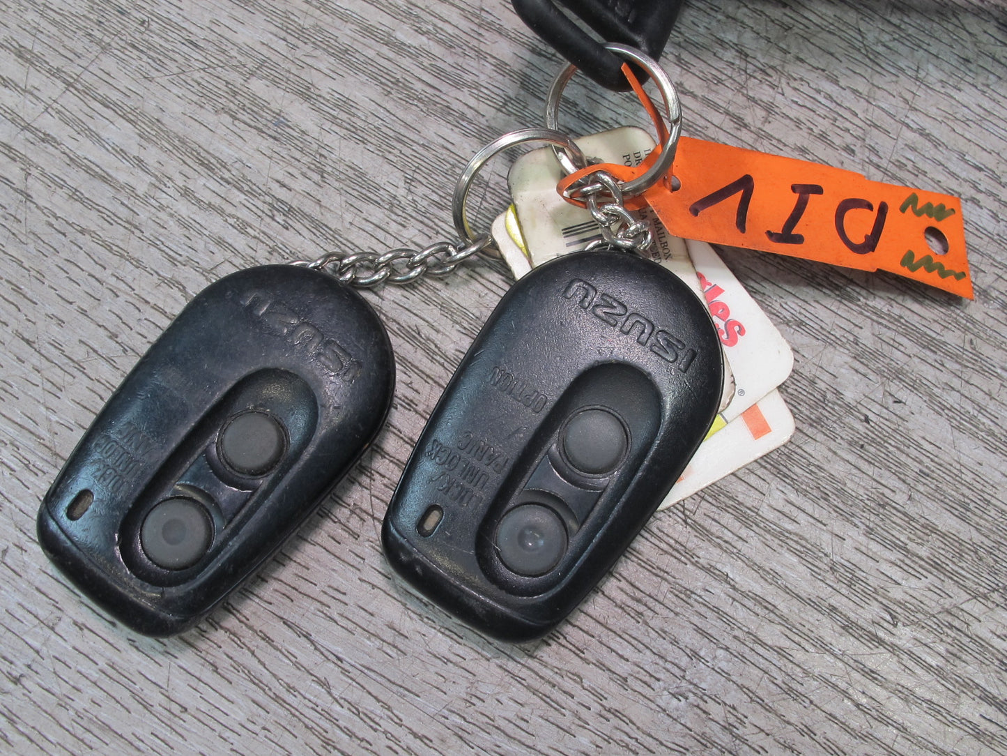 99-01 Isuzu Vehicross Ignition Switch Door Trunk Glove Box Lock KEY Set OEM