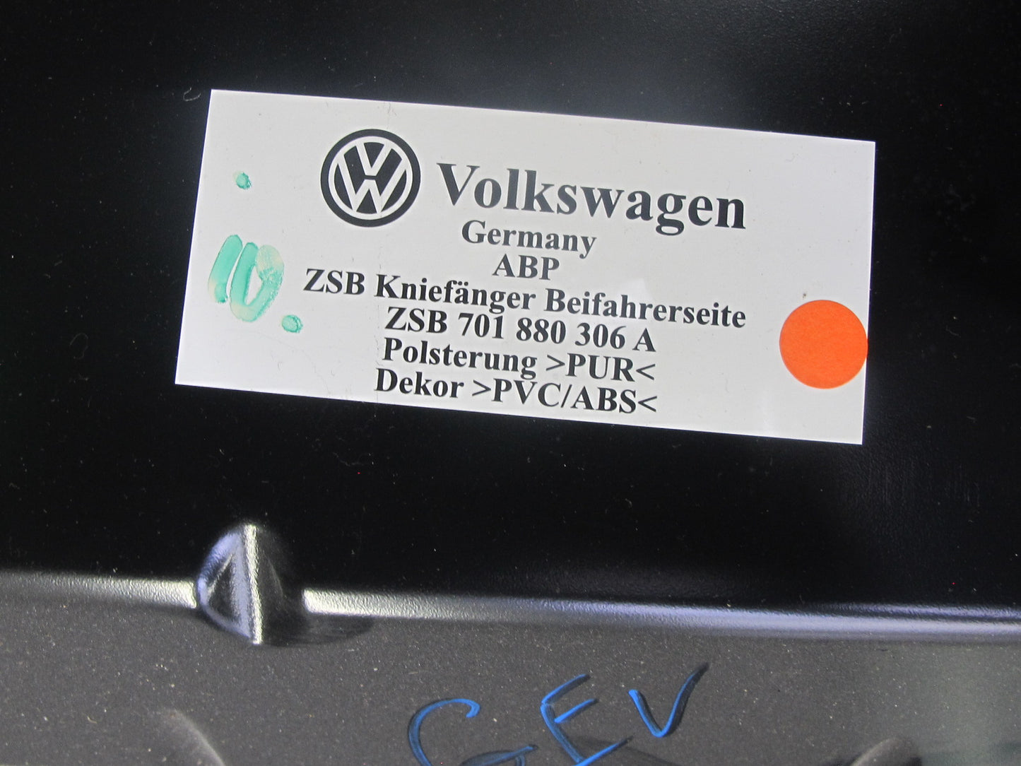 99-03 VW Eurovan T4 Dash Front Left & Right Lower Knee Bolster Trim Panel OEM