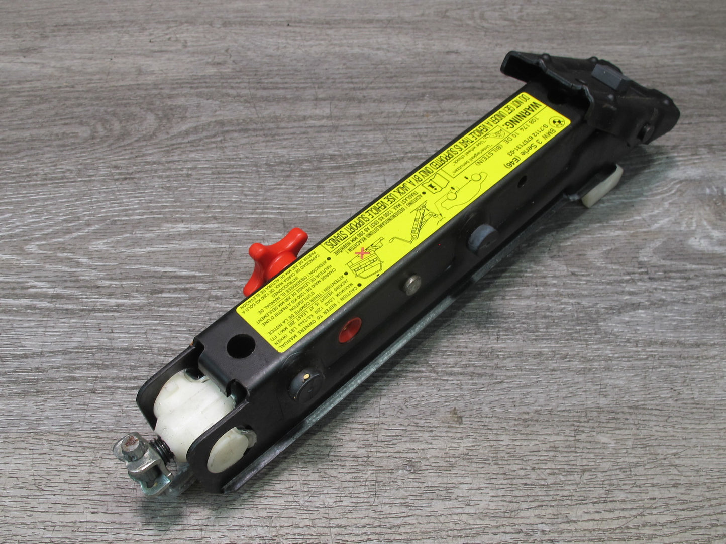 01-06 BMW E46 Coupe Spare Tire Lift Jack Wrench Tool KIT Case OEM