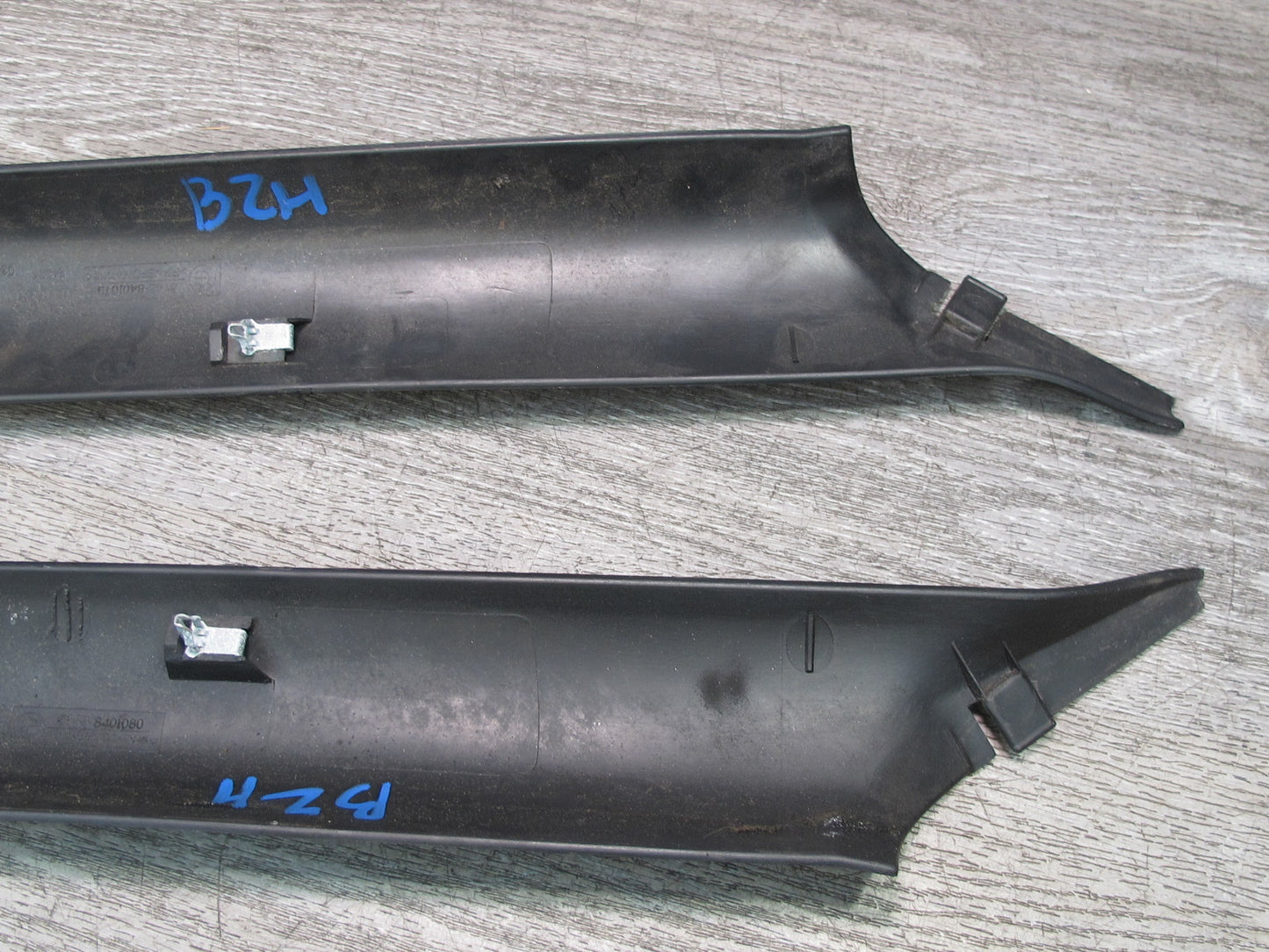 96-02 BMW E36/7 Z3 Roadster Set of 2 Front A Pillar Trim Cover Panel Black OEM