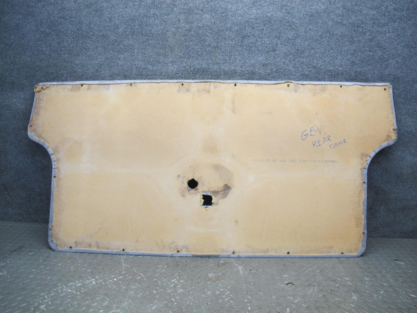 01-03 VW Eurovan T4 Camper Rear Tailgate Liftgate Trunk Lid Trim Cover Panel OEM