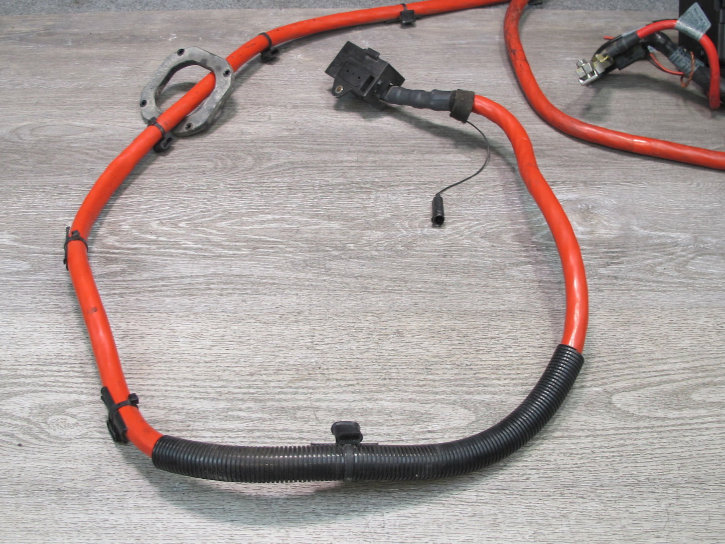 2003 BMW E85 Z4 3.0L Battery Cable Terminal Wire Harness w Covering Base Set OEM
