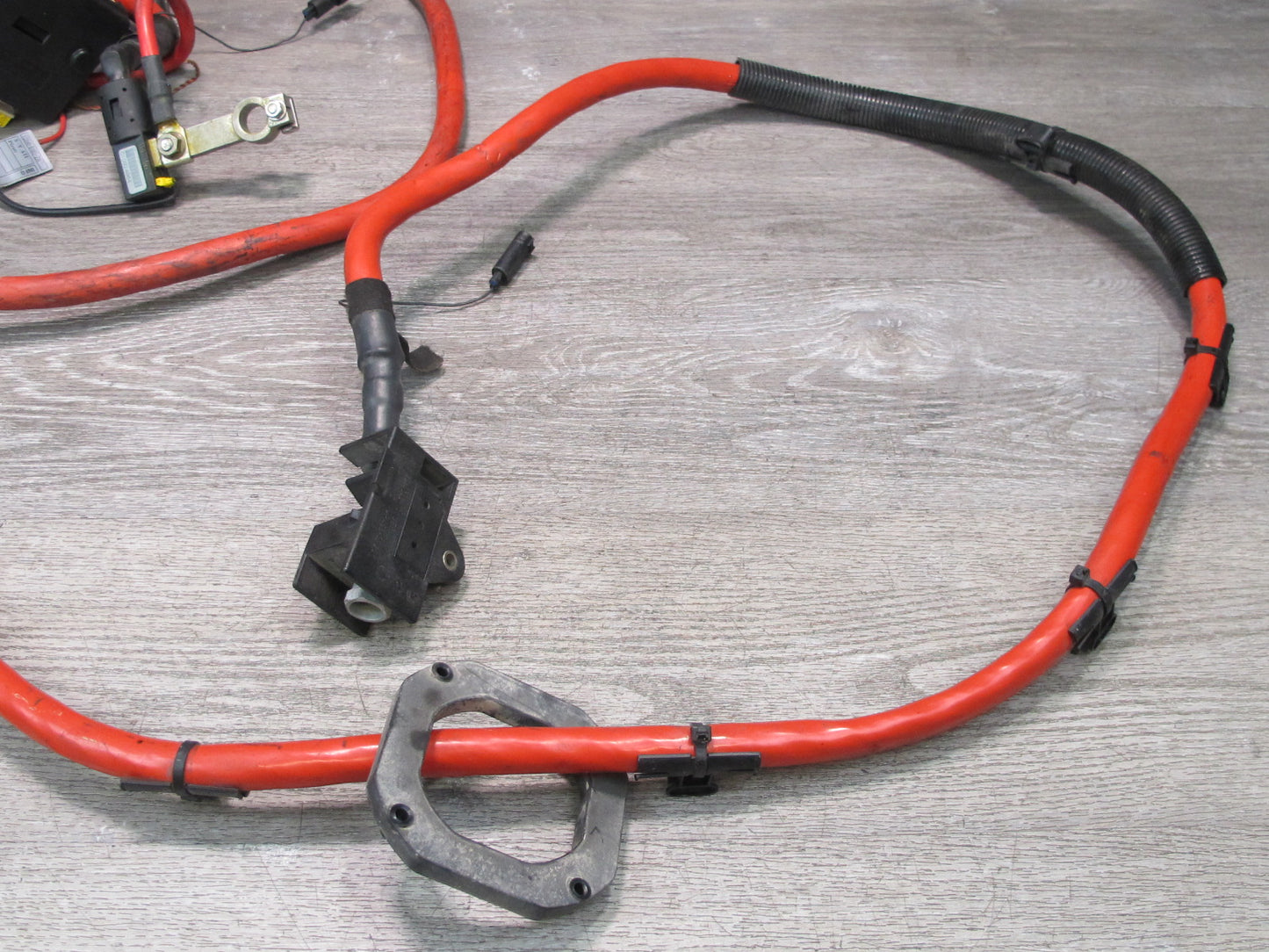 2003 BMW E85 Z4 3.0L Battery Cable Terminal Wire Harness w Covering Base Set OEM