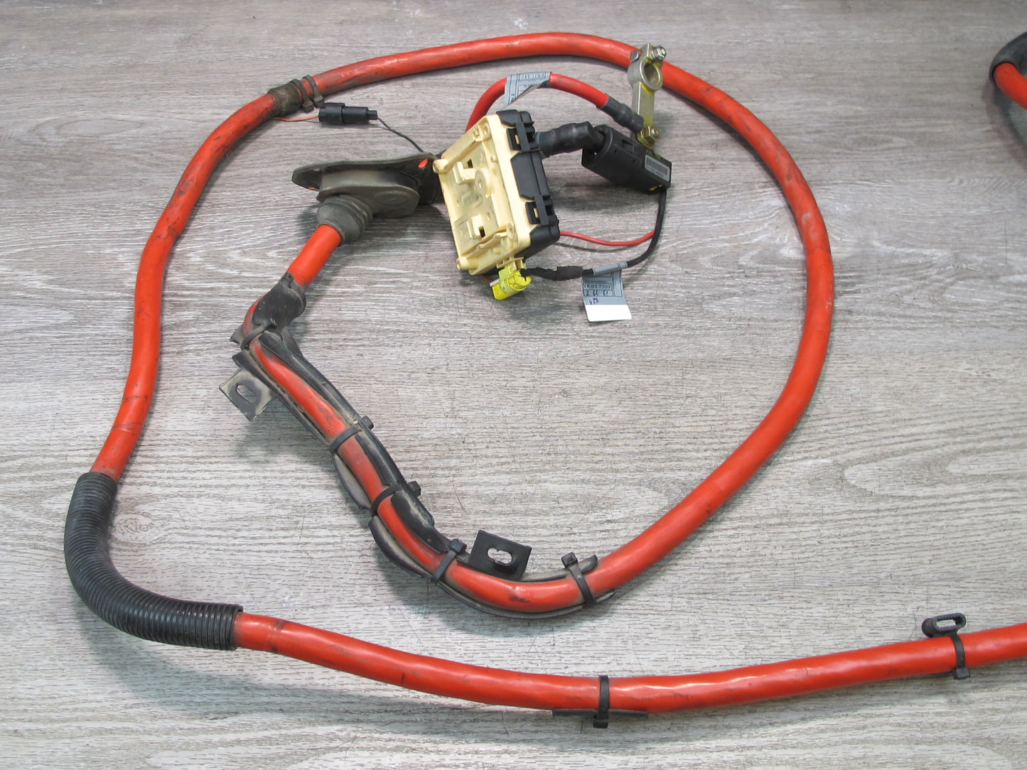 2003 BMW E85 Z4 3.0L Battery Cable Terminal Wire Harness w Covering Base Set OEM