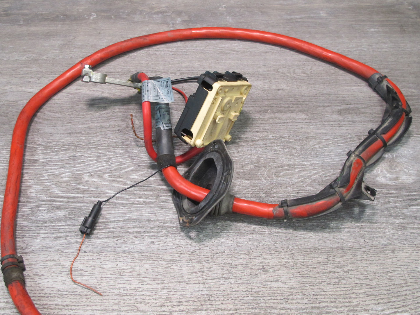 2003 BMW E85 Z4 3.0L Battery Cable Terminal Wire Harness w Covering Base Set OEM