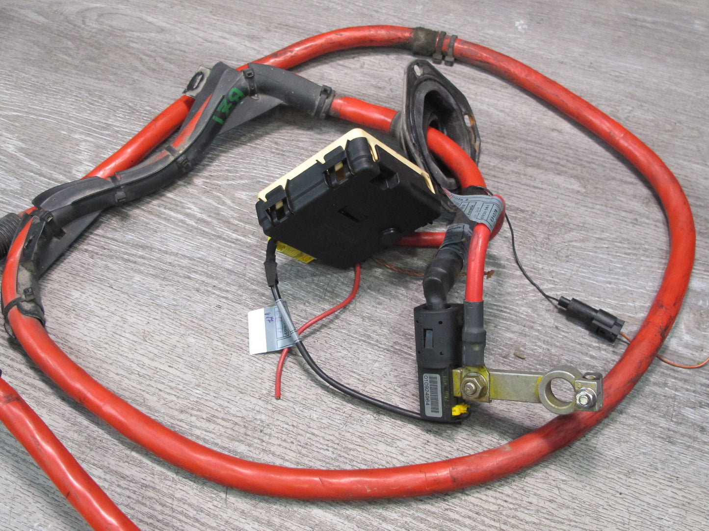 2003 BMW E85 Z4 3.0L Battery Cable Terminal Wire Harness w Covering Base Set OEM