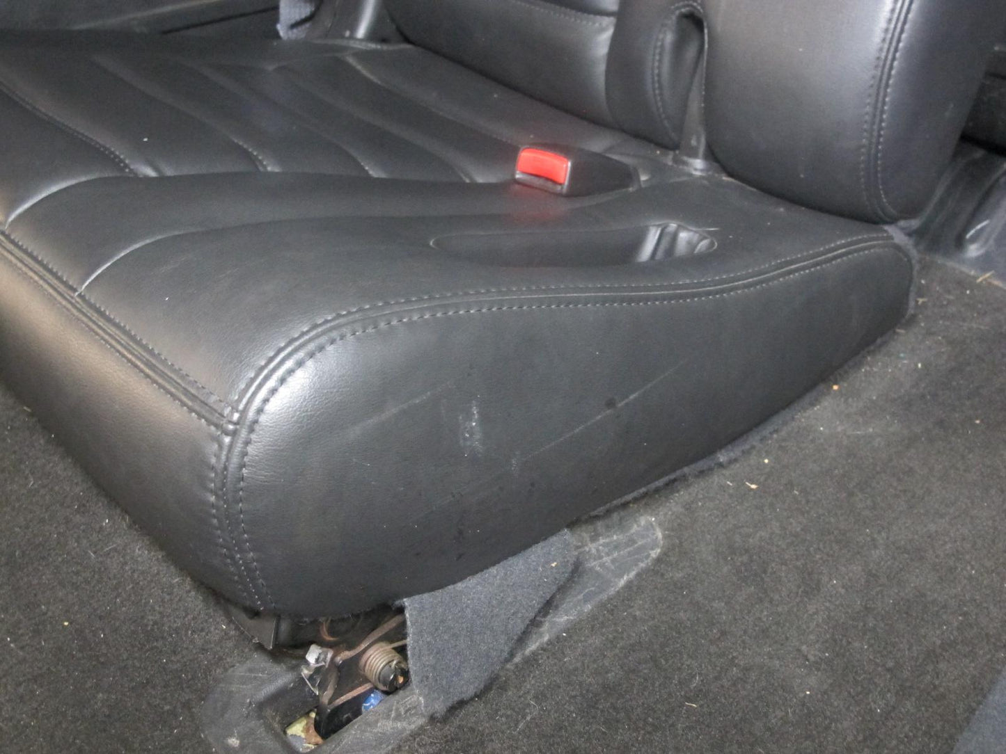 03-07 Hummer H2 Rear 3RD ROW Right Passenger Side Leather Seat Set of 2 Black