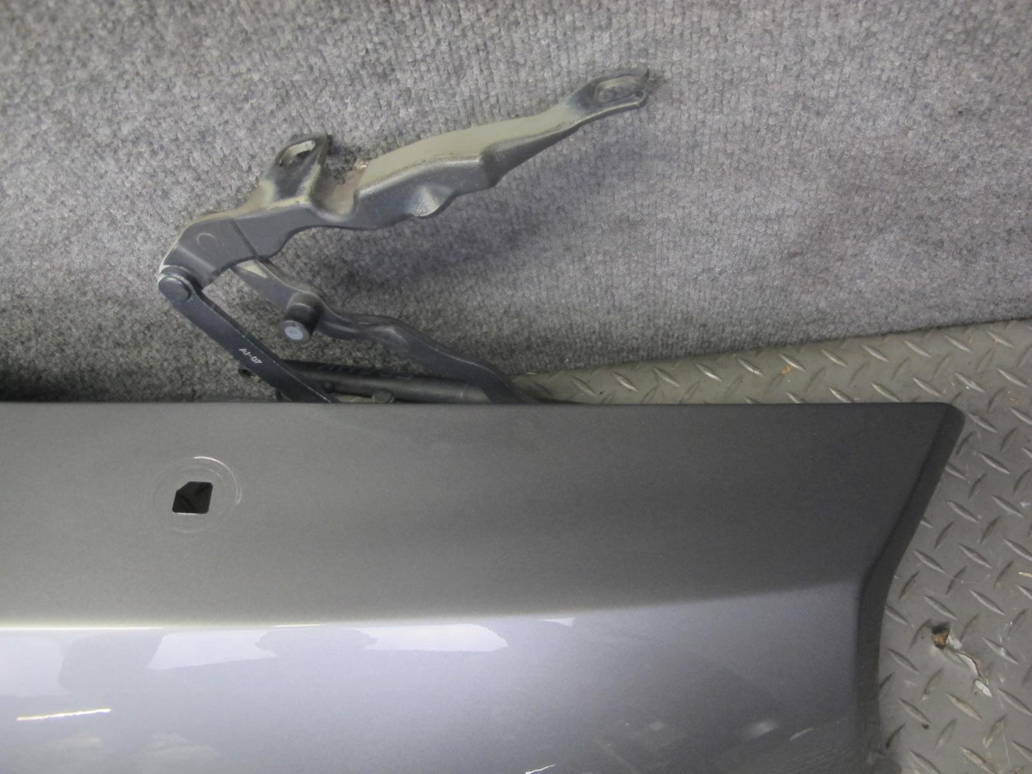 03-08 BMW E85 Z4 Rear Left Quarter Fender Shell Cover Panel w Trunk Hinge OEM