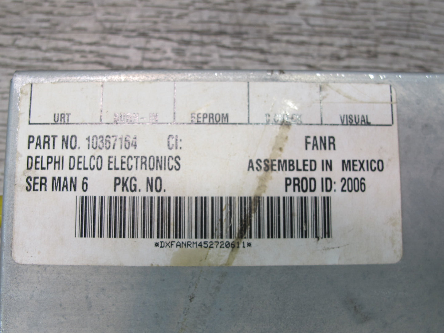 2003-2007 Hummer H2 Satellite Radio Receiver Module 10367164
