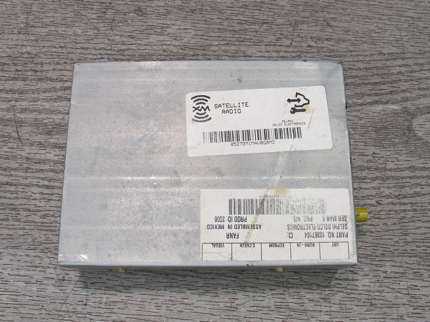 2003-2007 Hummer H2 Satellite Radio Receiver Module 10367164