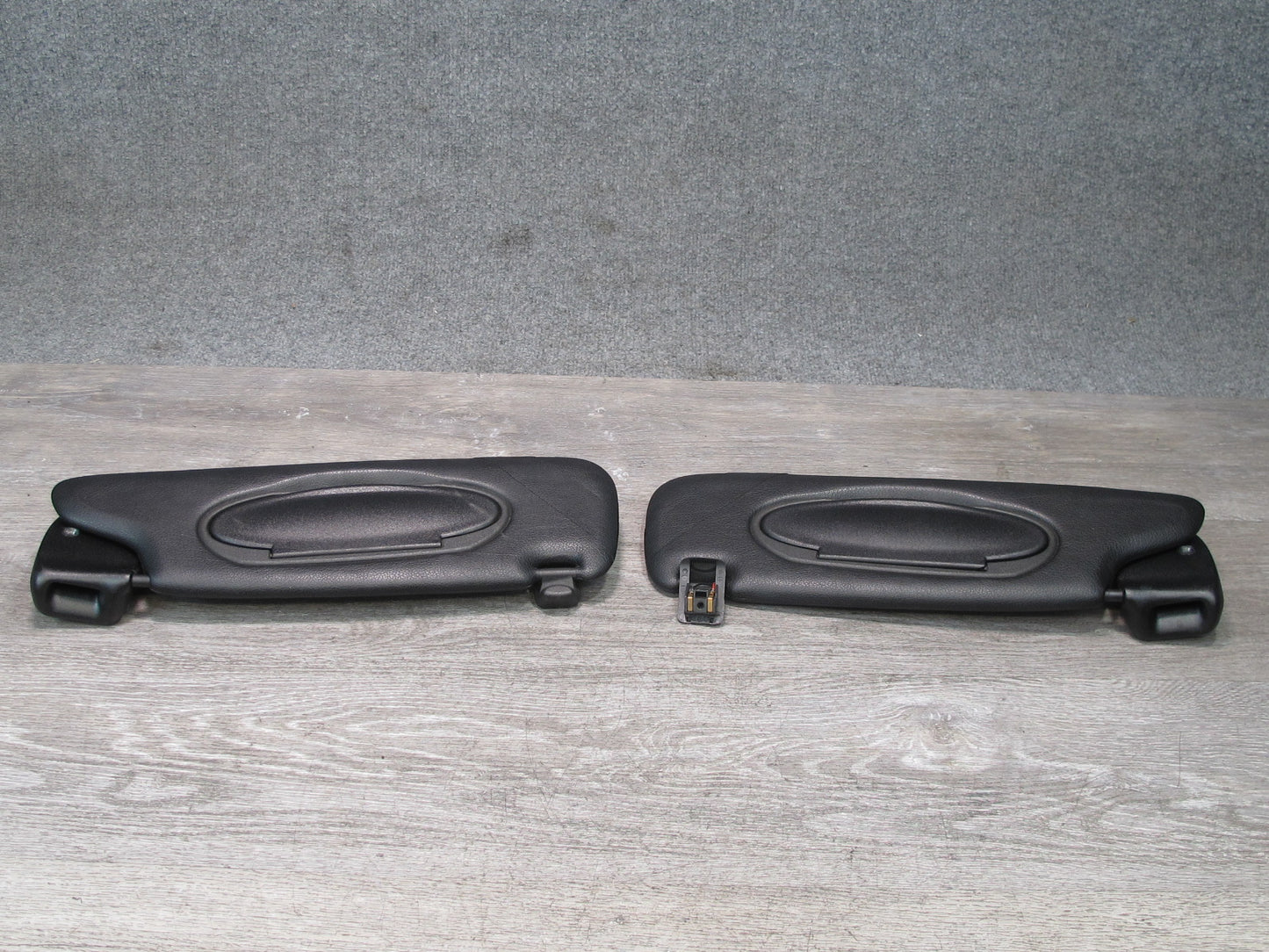 2001-2004 Porsche Boxster 986 Front Right & Left Side Sun Visor Shade Set Black
