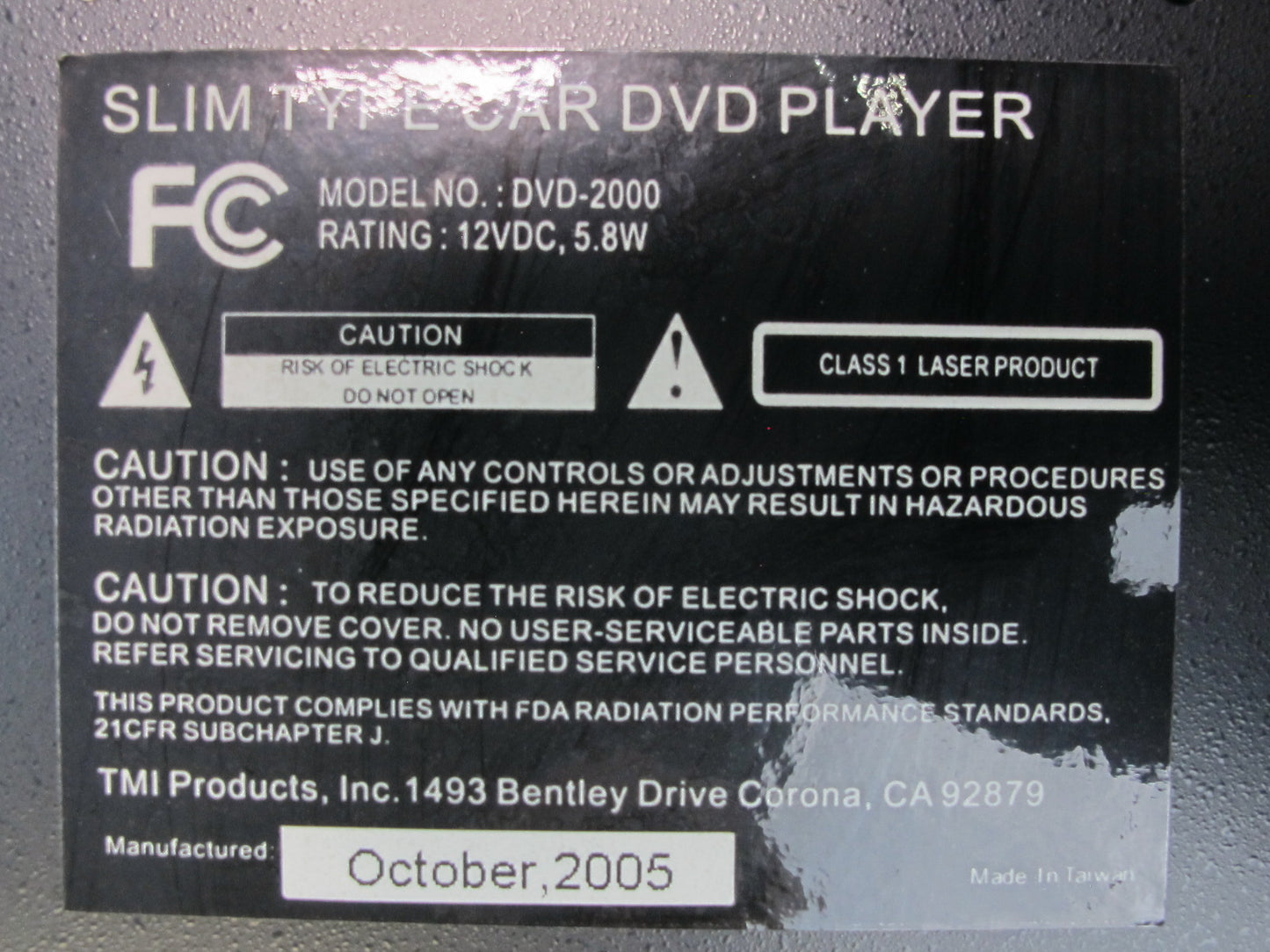 2003-2007 Hummer H2 Entertainment Audio Video DVD CD Player 15293781