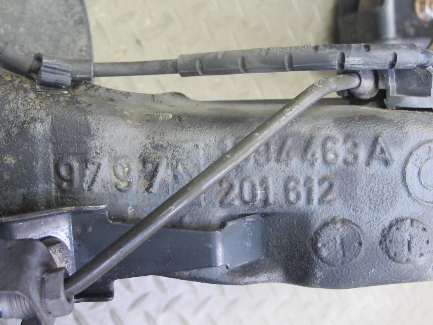 03-08 BMW E85 Z4 RWD Rear Left Spindle Knuckle Trailing Arm Hub Bearing 96K OEM