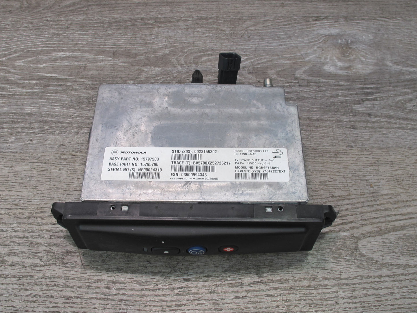 2003-2007 Hummer H2 Onstar Communication Control Module Computer 15795790