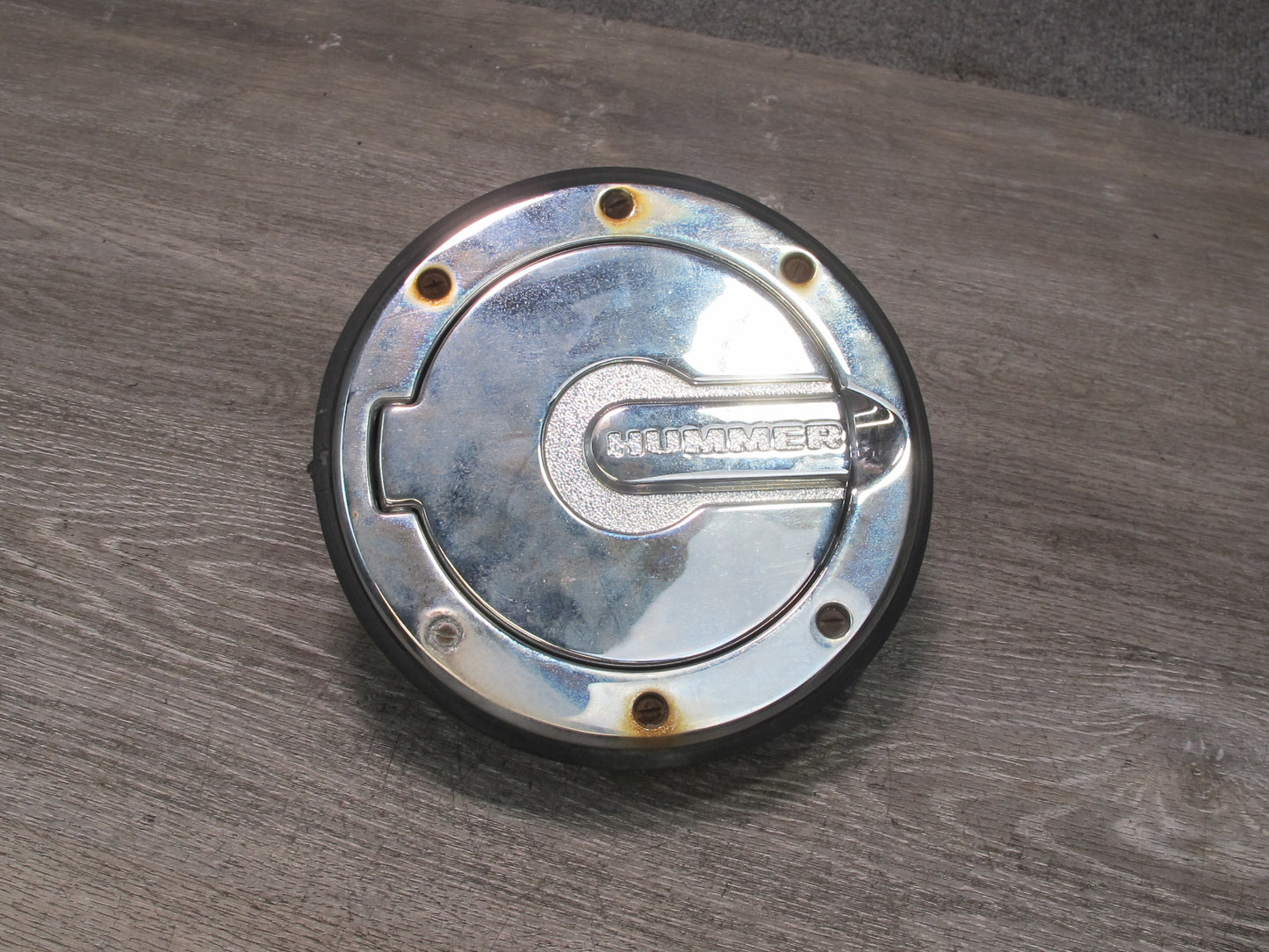 2003-2007 Hummer H2 Fuel Door Lid Chrome Cover w Housing