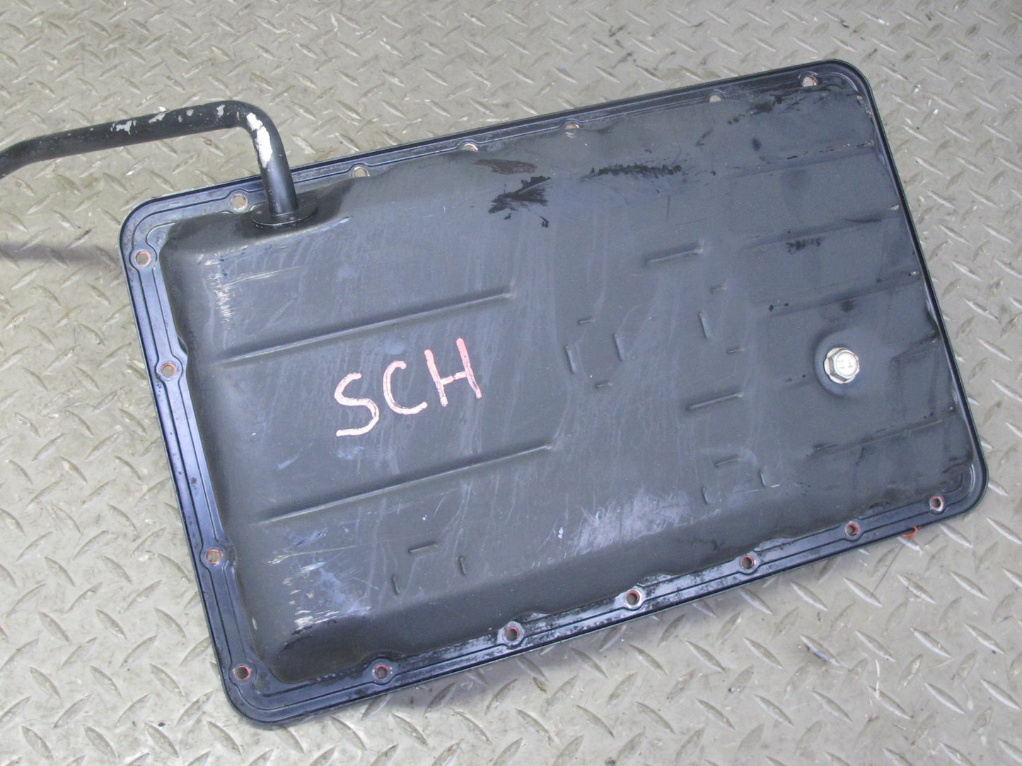 92-97 Lexus SC400 A340E Automatic Transmission Oil Pan w DIP Stick & Holder OEM