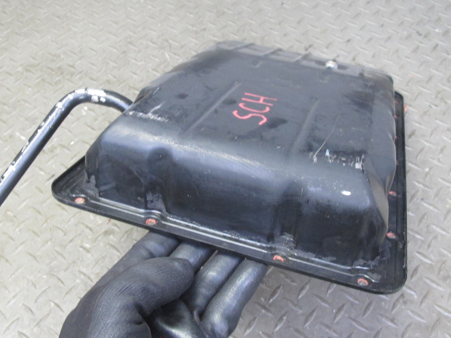 92-97 Lexus SC400 A340E Automatic Transmission Oil Pan w DIP Stick & Holder OEM