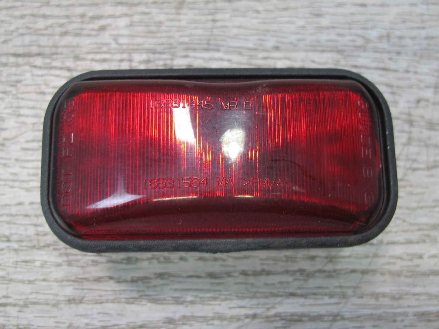 2003-2009 Hummer H2 Rear Roof Clearance Marker Light Lamp RED Set of 3