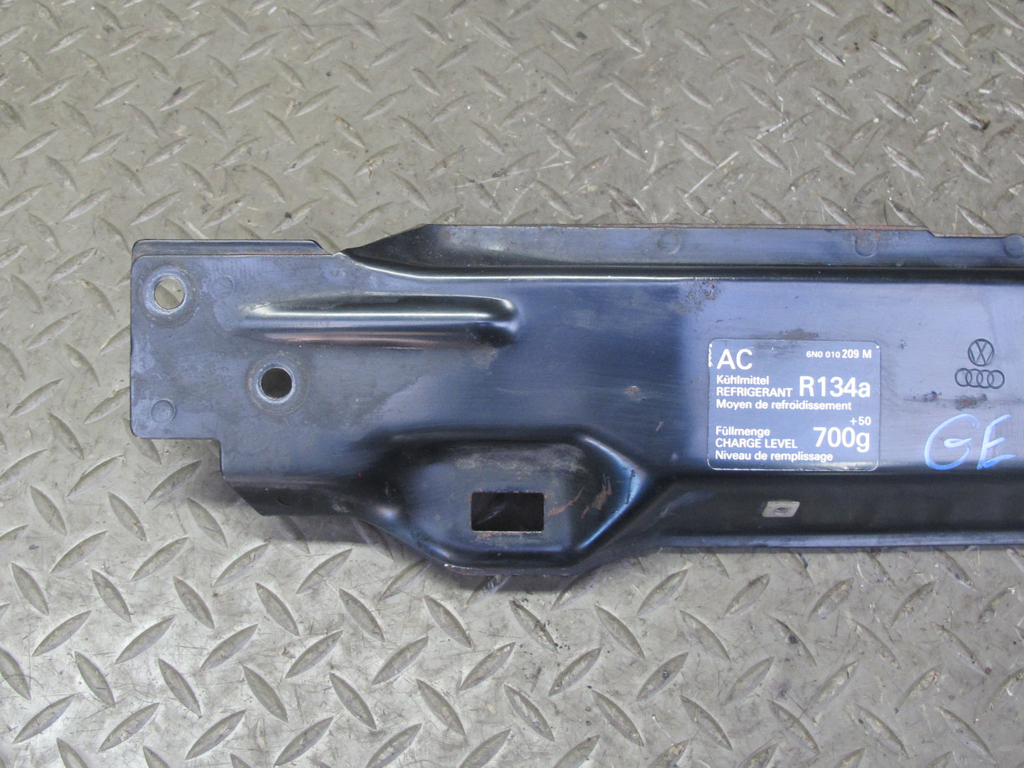 99-03 VW Eurovan T4 Front Upper Radiator Core Support Bracket Bar 7D0121409C OEM