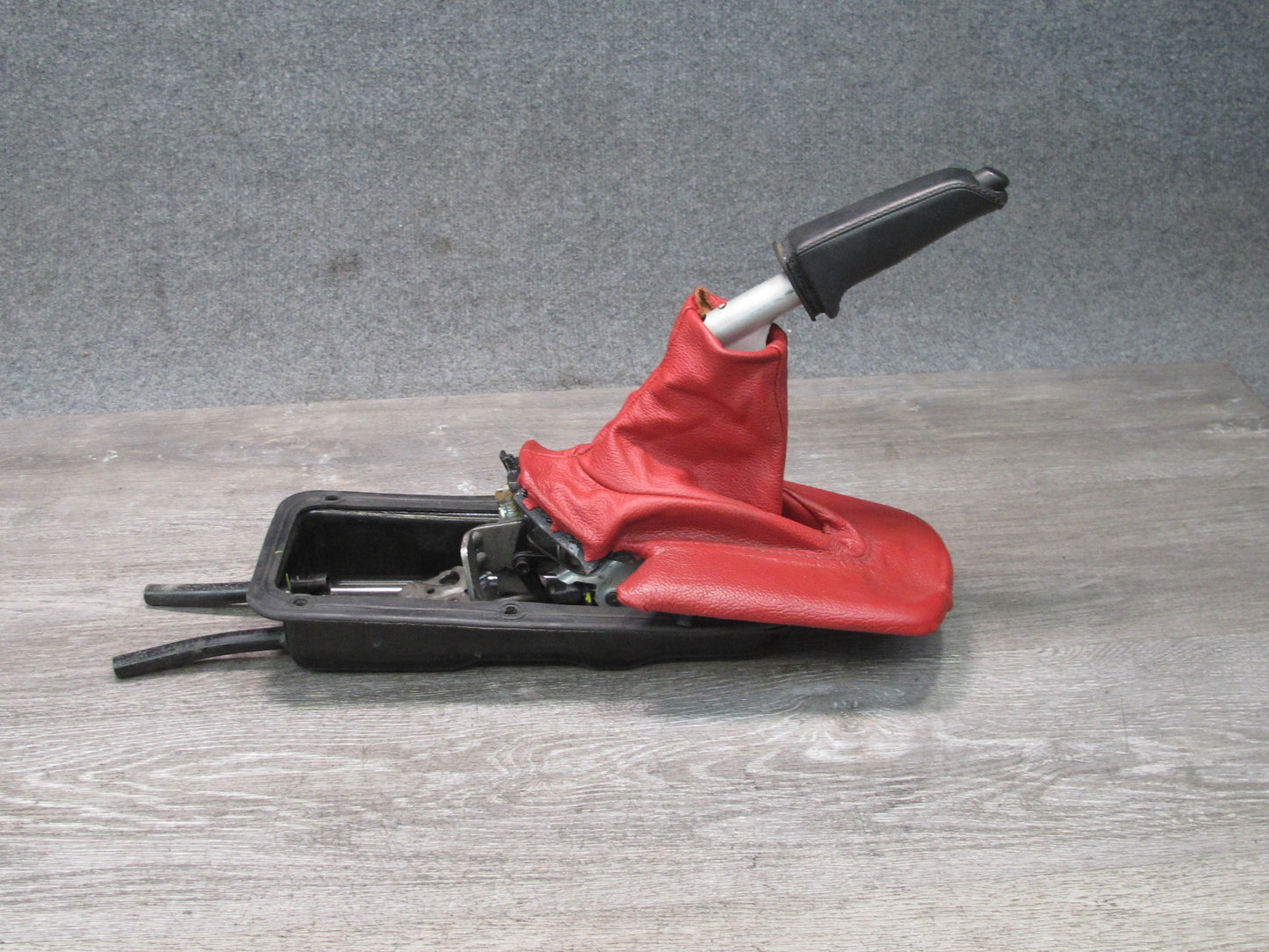 03-08 BMW E86 E85 Z4 Parking Handbrake Lever w Housing & Boot Cover Assy OEM